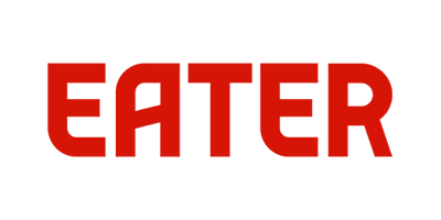 Eater logo with red type on white background