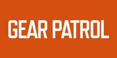 Gear Patrol logo with white type on orange background