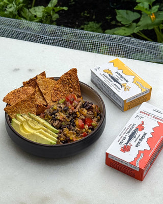 Cowboy Caviar with Sardines + Beans