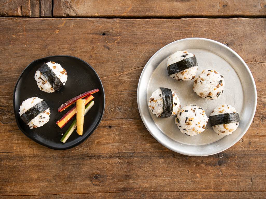 Smoked Mackerel Rice Balls (Onigiri)