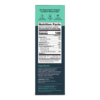 Organic Sourdough Sea Salt Crackers