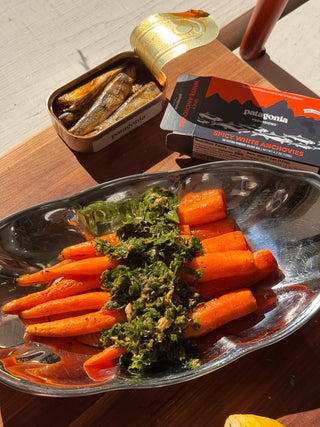 Roasted Carrots with Spicy Anchovy Gremolata