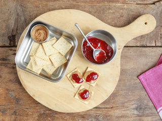 Almond Butter and Raspberry Cracker Snackable