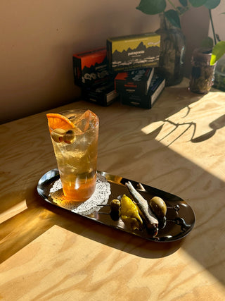 Dirty Martini Spritz + Anchovy Gilda