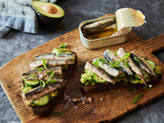 White Anchovy and Avocado Toasts