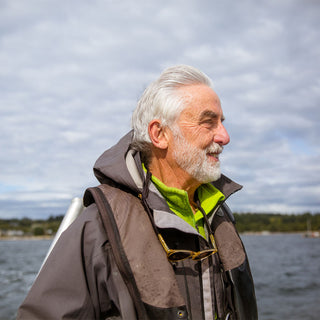 Kurt Beardslee, Wild Fish Conservancy Executive Director, gave us invaluable expertise as we shaped our salmon sourcing criteria. Puget Sound, WA. Photo by Amy Kumler