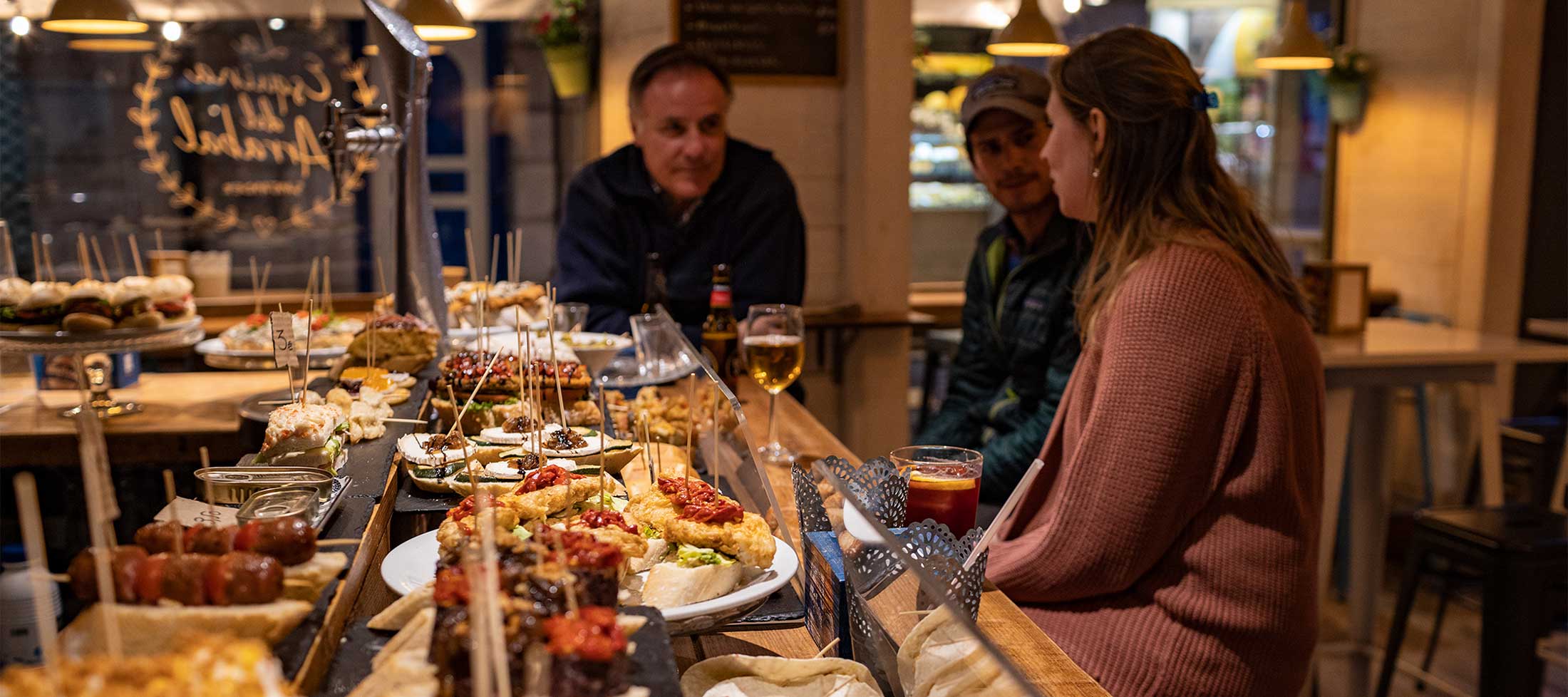 Bar snacks in Cantabria always include conservas. Near Santoña, Spain.