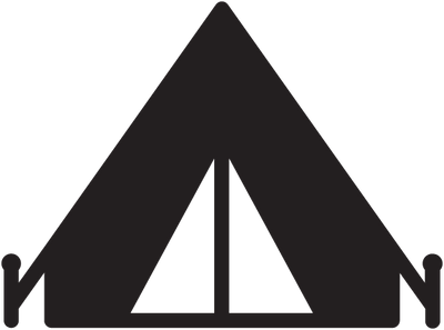 Icon of a tent silhouette