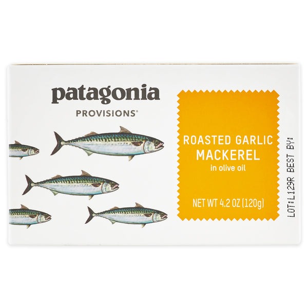Roasted Garlic Mackerel from Patagonia Provisions package front