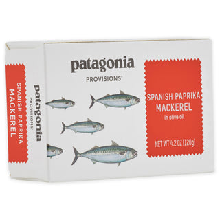 Patagonia Provisions Spanish Paprika Mackerel package three quarter view